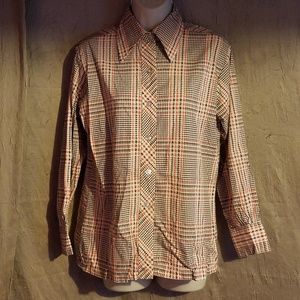 "Terry" Hounds-Tooth Long Sleeve Shirt